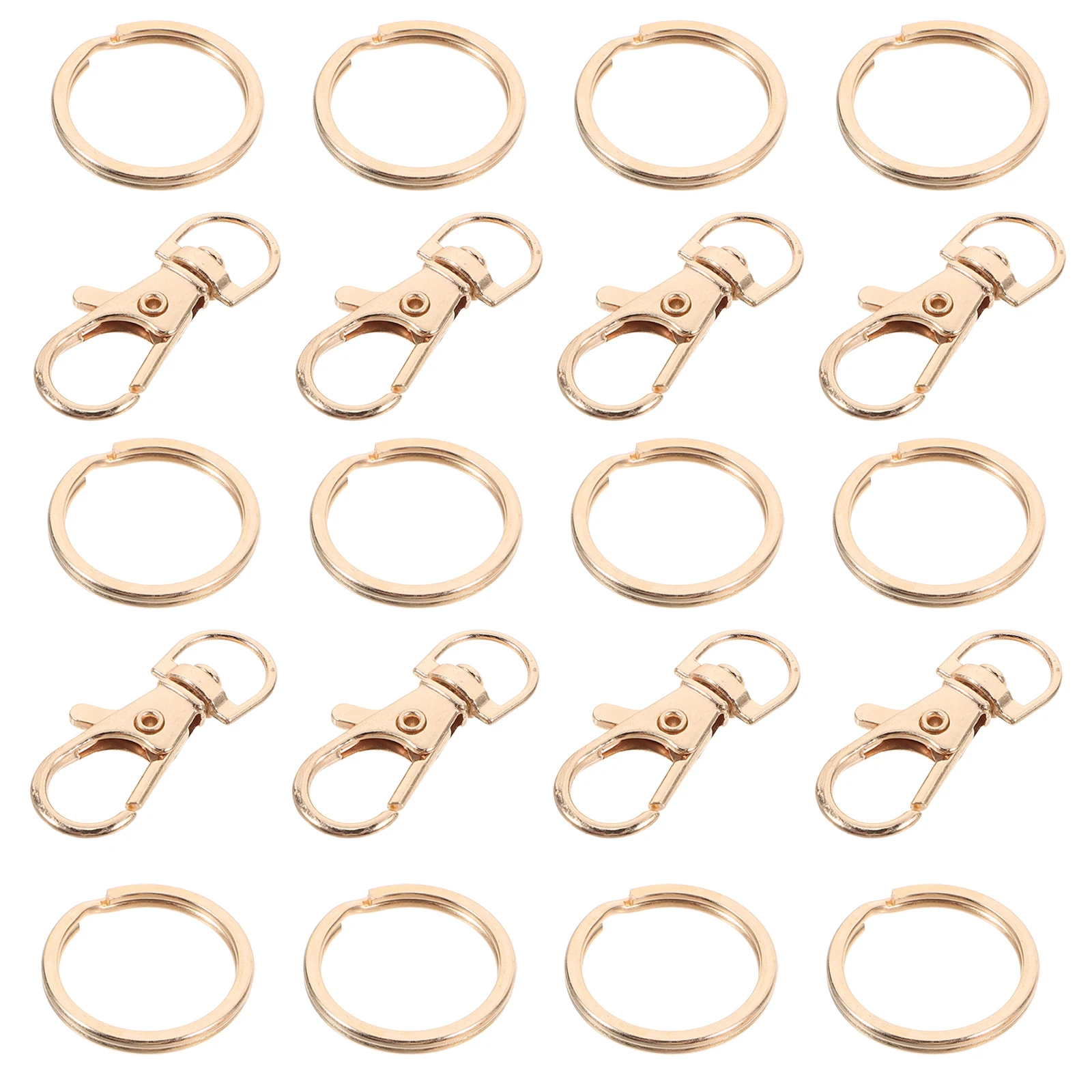 

60 Pcs Key Ring Metal Keychain Buckles Rings for Car Home Keys Holder DIY Buckles Key Rings Crafts Zinc Alloy Split