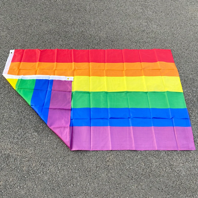 Aerlxemrbrae  Rainbow Flag 3x5 FT Polyester Flag Gay Pride Peace    LESBIAN  PEACE Pennants banner