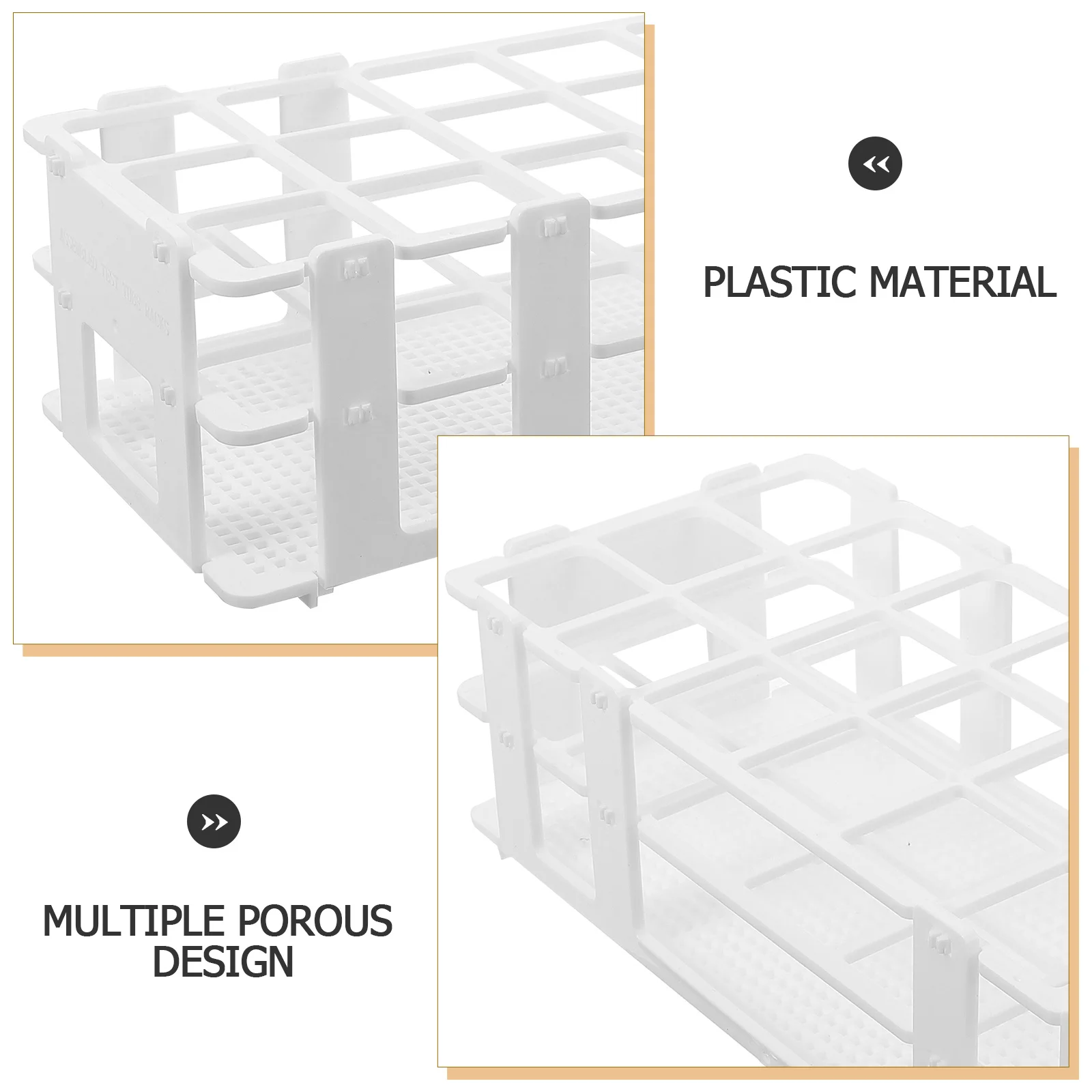 

Hydroponic Test Glass Planting Water Planter Holder Transparent Display Storage Stand Plastic Porous Design Holder