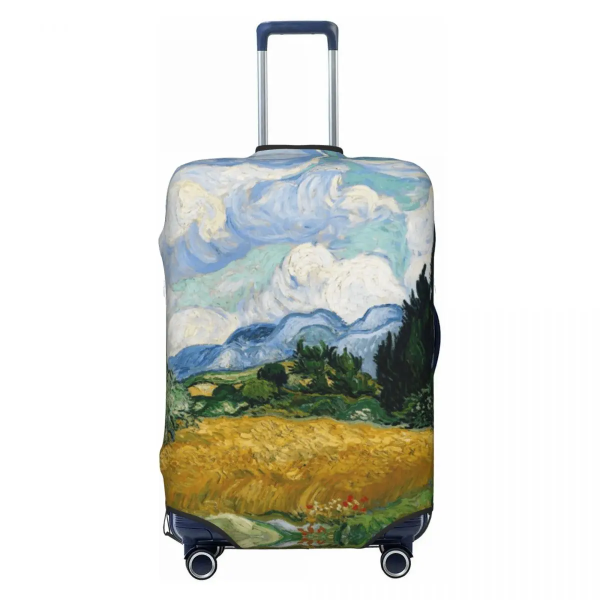 

Custom Wheat Field With Cypresses Luggage Cover Elastic Vincent Van Gogh Travel Suitcase Protective Covers Suit For 18-32 inch