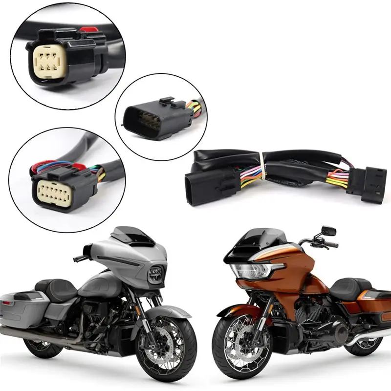 A54P-Motorcycle LED Tour-Pak Harness 12 PIN To 6PIN Adapter Harness For CVO Road Glide FLTRXSE/CVO Street Gide 2024