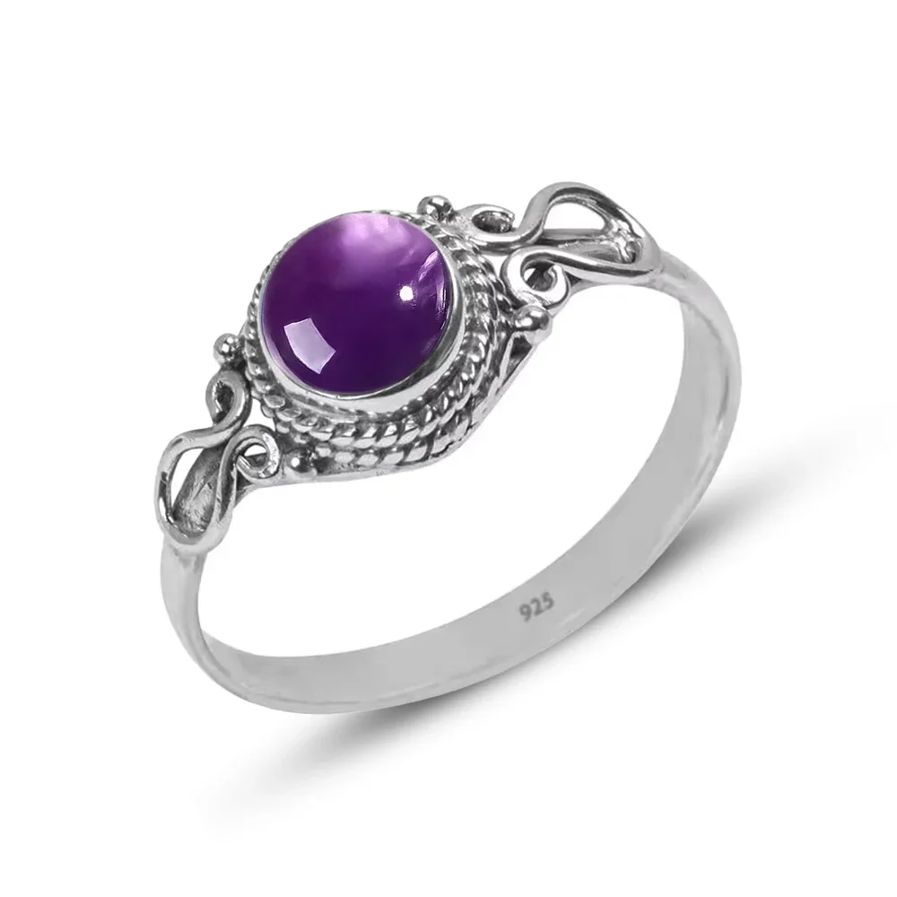 925 Sterling Silver Labradorite Gemstone Ring