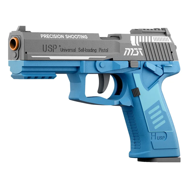 Lançar concha usp arma de brinquedo modelo antiestresse pistola manual não pode atirar arma de fidget airsoft para homens adultos meninos presentes de aniversário