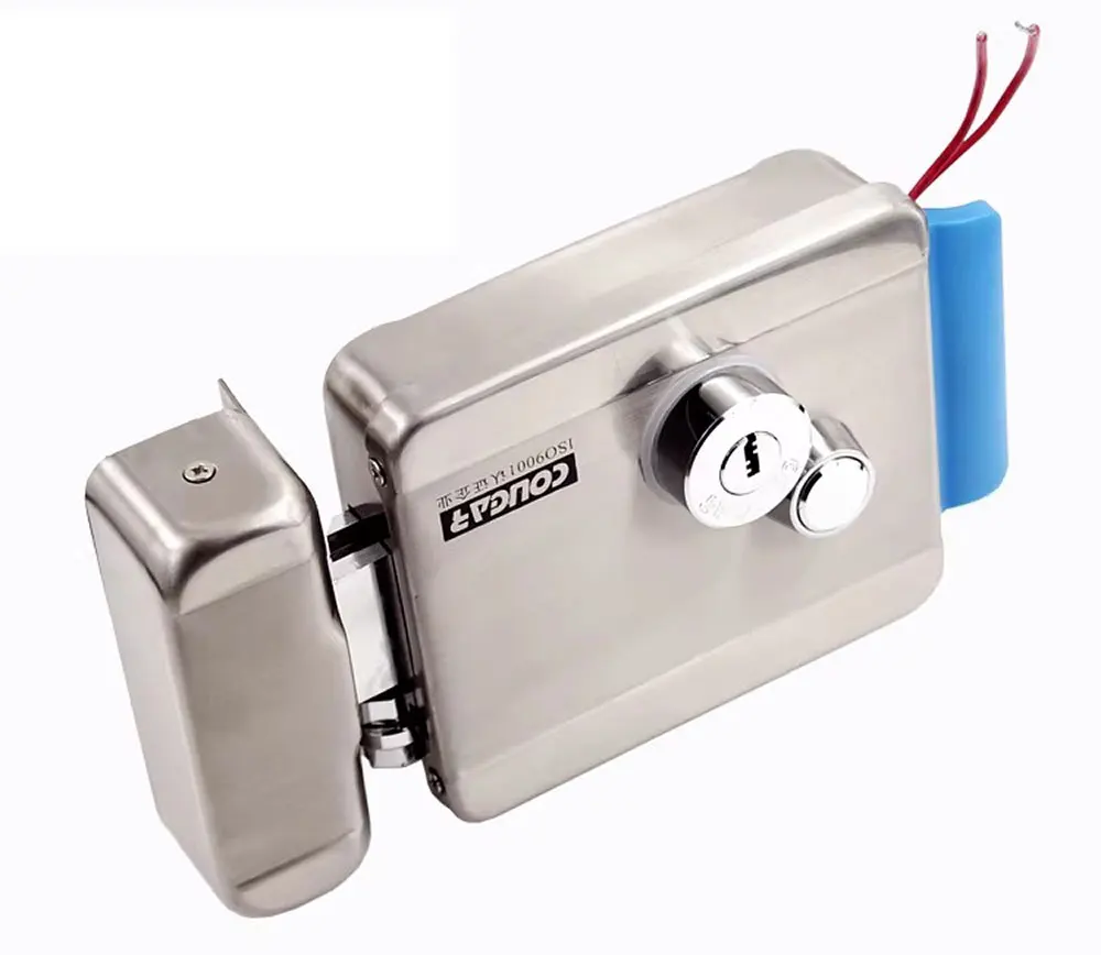 Electric Electronic Door Lock DC 12V Stainless Steel E-lock Support Wooden Glass Metal Door for Video Door Access Control