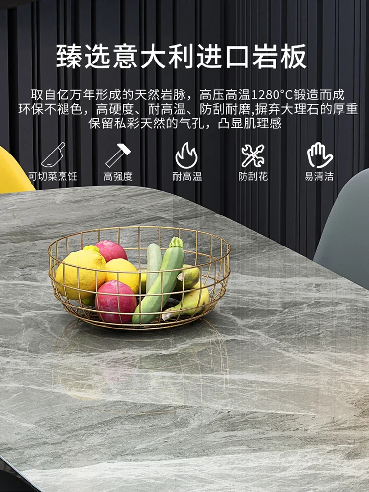 ~Small Apartment Nordic Modern Solid Wood Dining Tables and Chairs Set Rectangular Dining Table Set