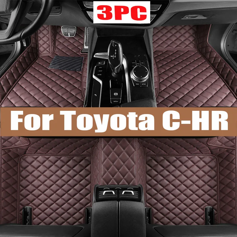 

Leather Car Floor mats for Toyota C-HR CHR 2016 2017 2018 2019 2020 Carpets Rugs Pads Interior Parts Accessories