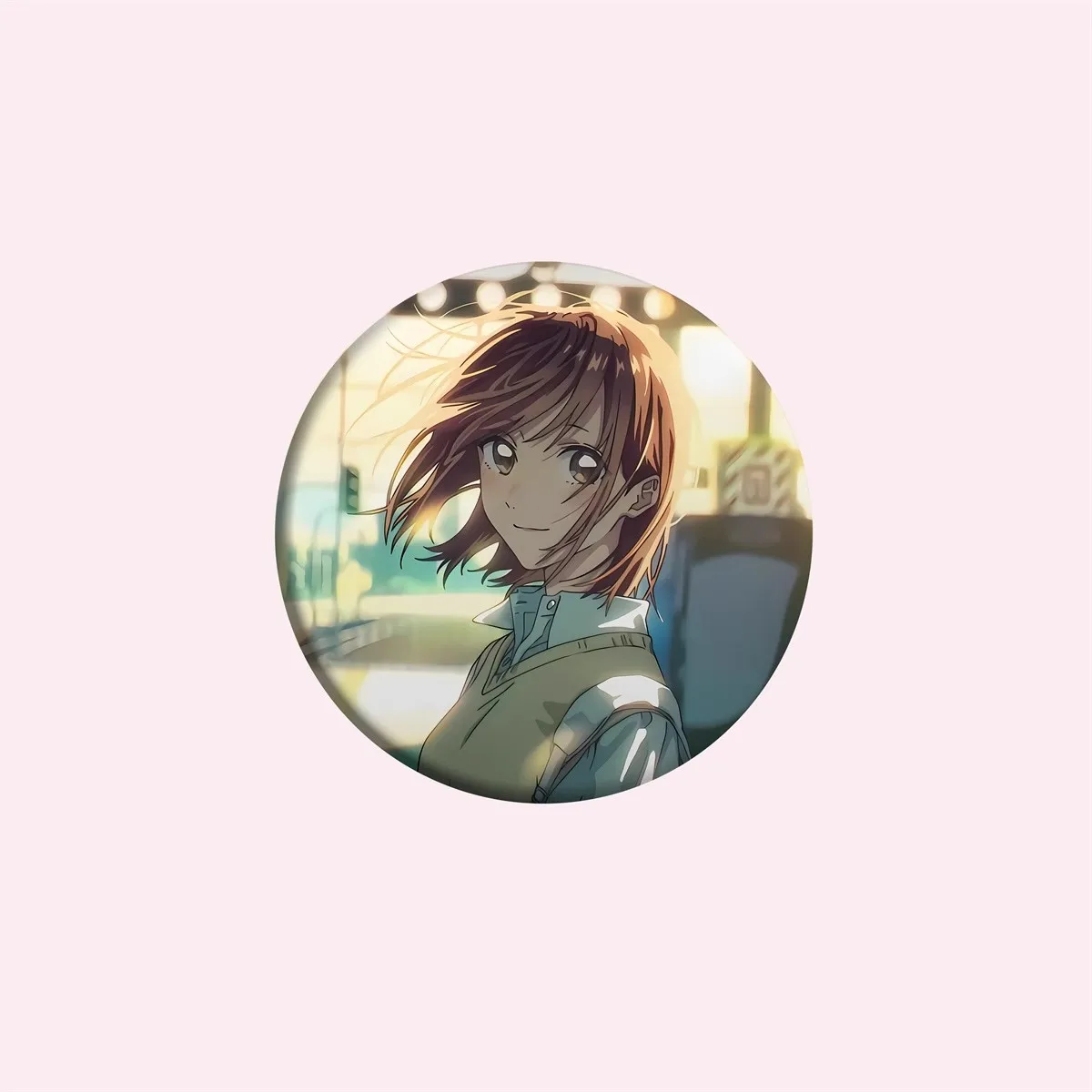 58mm Anime Scatola Blu Kano Chinatsu Chōno Hina COSTUME Cosplay Distintivo Spilla SPTE Spilla in banda stagnata ﻿   Prop Gilf