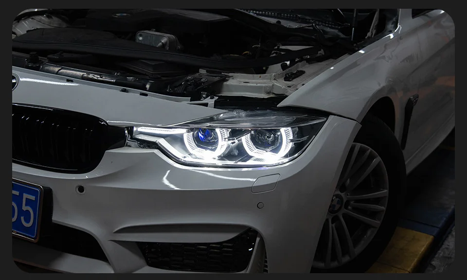 AKD Car Lights for BMW F30 LED Headlight Projector Lens 2012-2019 F31 F35 3 Series 320i 325i DRL AngelEye Automotive Accessories