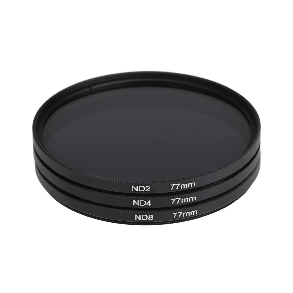 Factory Hot Sale 49-82mm Nd2 Nd4 Nd8 Three-in-One Filter Lens Suit Medium Gray Mirror Filter Lens