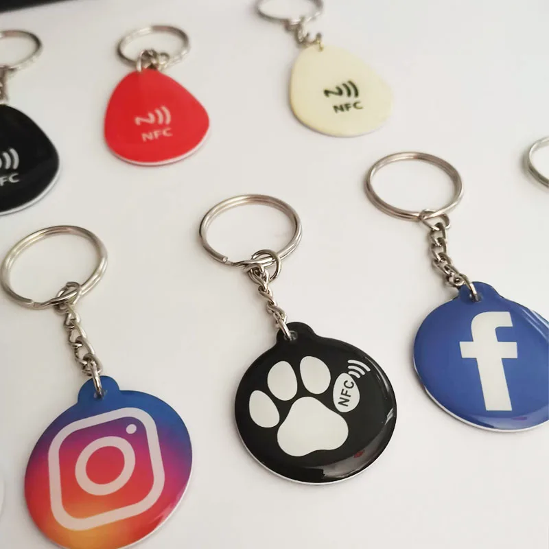 NFC Dog Tag, NFC Smart Pet ID Tag Self-Made, Program the link of online Pet Profile, Pet Video, Digital Pet Tag, Durable Pet ID,