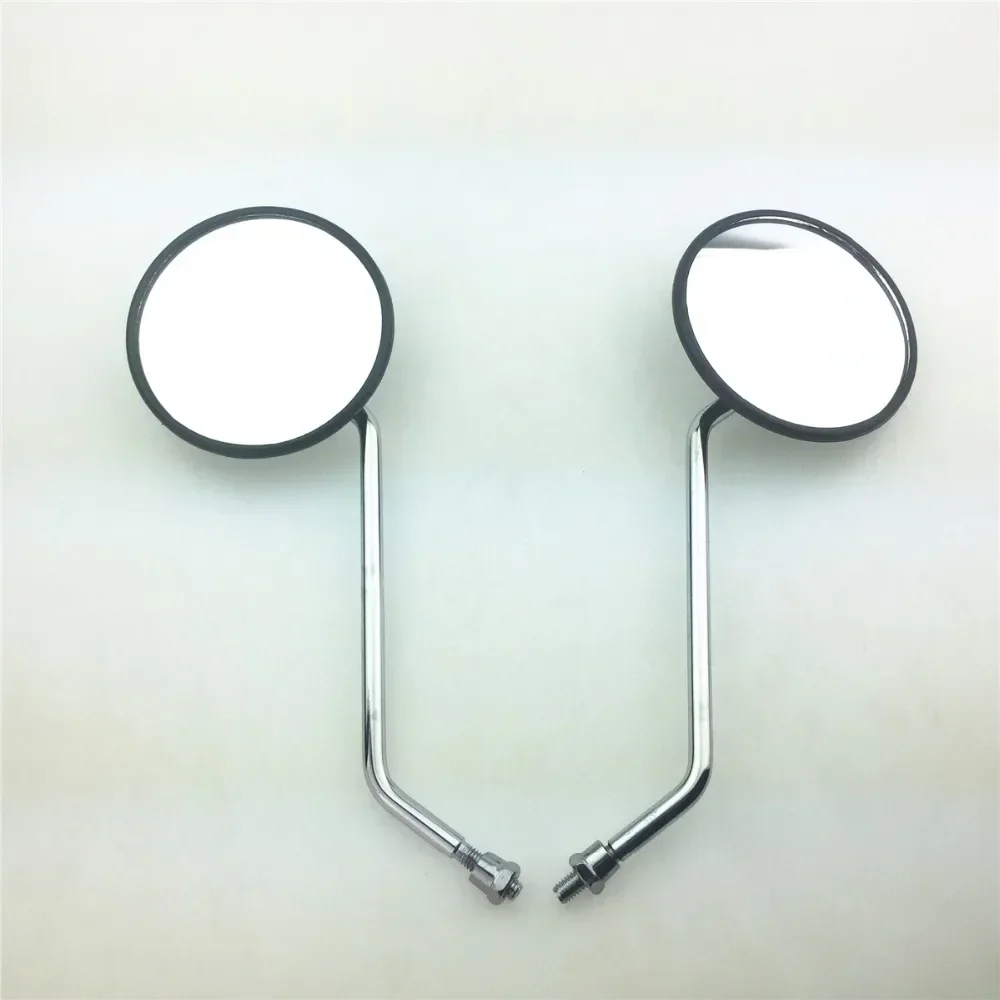 1pair For Electric car rearview mirror scooter modified  mirror reversing mirror 8mm Matte Black