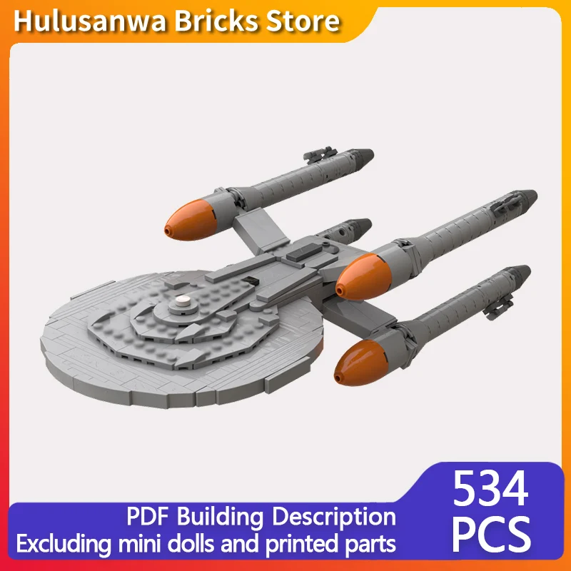 

Популярная киномодель MOC, строительные кирпичи, круизер дальнего действия, модульные технологии, подарки, праздник, сборка, детские игрушки, костюм