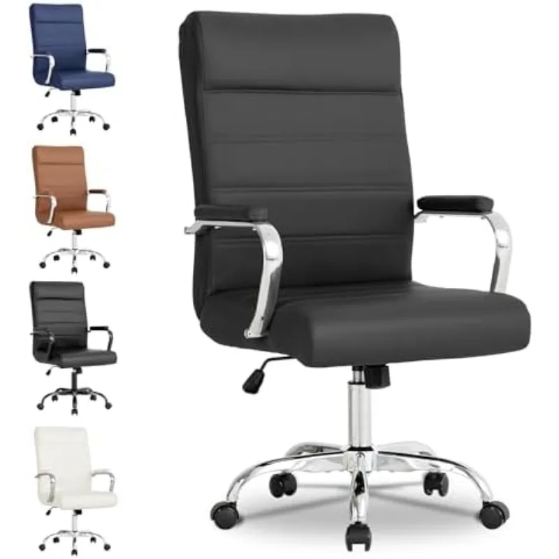 Office Desk Chair,Modern Leather Conference Room Chairs,High Back Ergonomic Home ofiice Chair,Adjustable Height Swivel