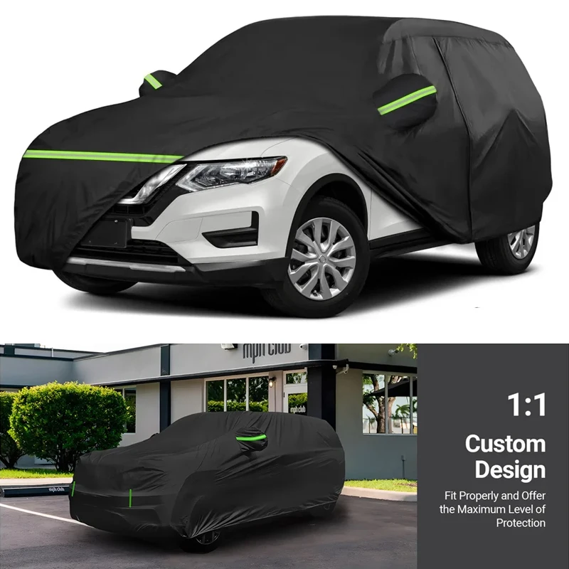 

Waterproof Full Car Cover Custom Fit For Nissan Rogue 2008-2025 SUV All Weather Outdoor with Zipper Windproof Heavy Duty