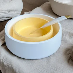 Large Bowl Flower Pot Silicone Molds Cement Planters Gypsum Terrazzo Candle Vessel Round Mold Cement Crafts Molds