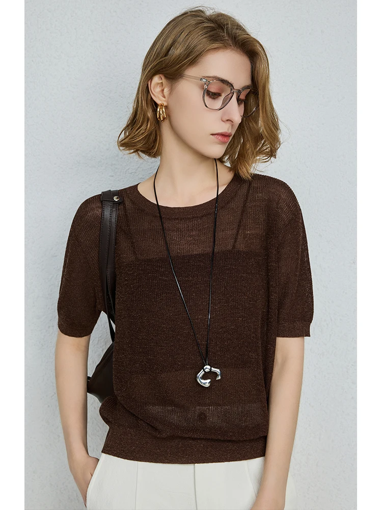 

Женская футболка UNQ Chill Han Mallow Cool Feel с цветочным принтом, полупрозрачная, из сетчатой ткани, свободного кроя, с коротким рукавом и круглым вырезом, повседневная