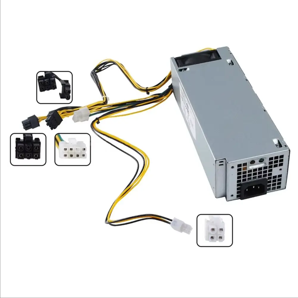 

500W DPS500EM00A Power Supply Compatible with For Dell 3040 3046 3650 7040 Series with 4 6 8 8 Pin PSU for Workstation Desktops