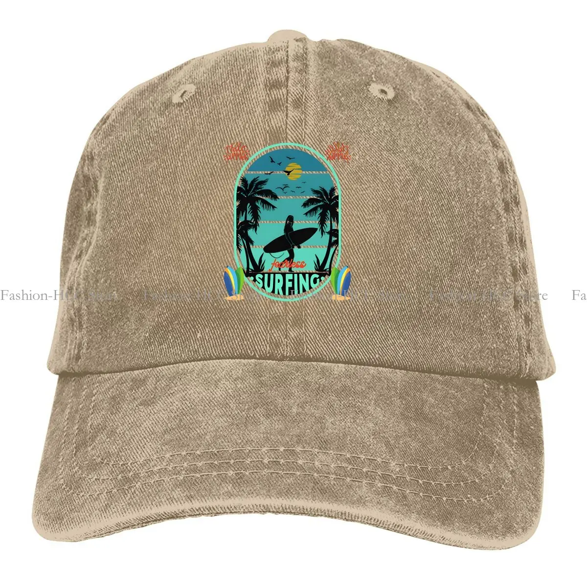 

Summer Cap Sun Visor Fearless Hip Hop Caps Surfing Extreme Sports Cowboy Hat Peaked Hats