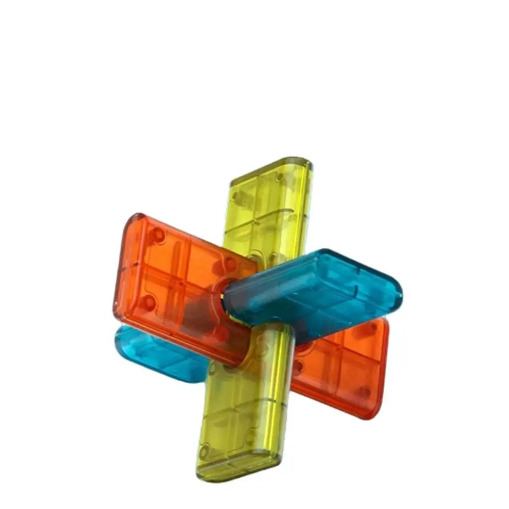 

Transparent IQ Brain Teaser Puzzles Luban Lock Brain Teaser Kong Ming Lock Unlock Toy IQ LuBan Lock Toy for Children