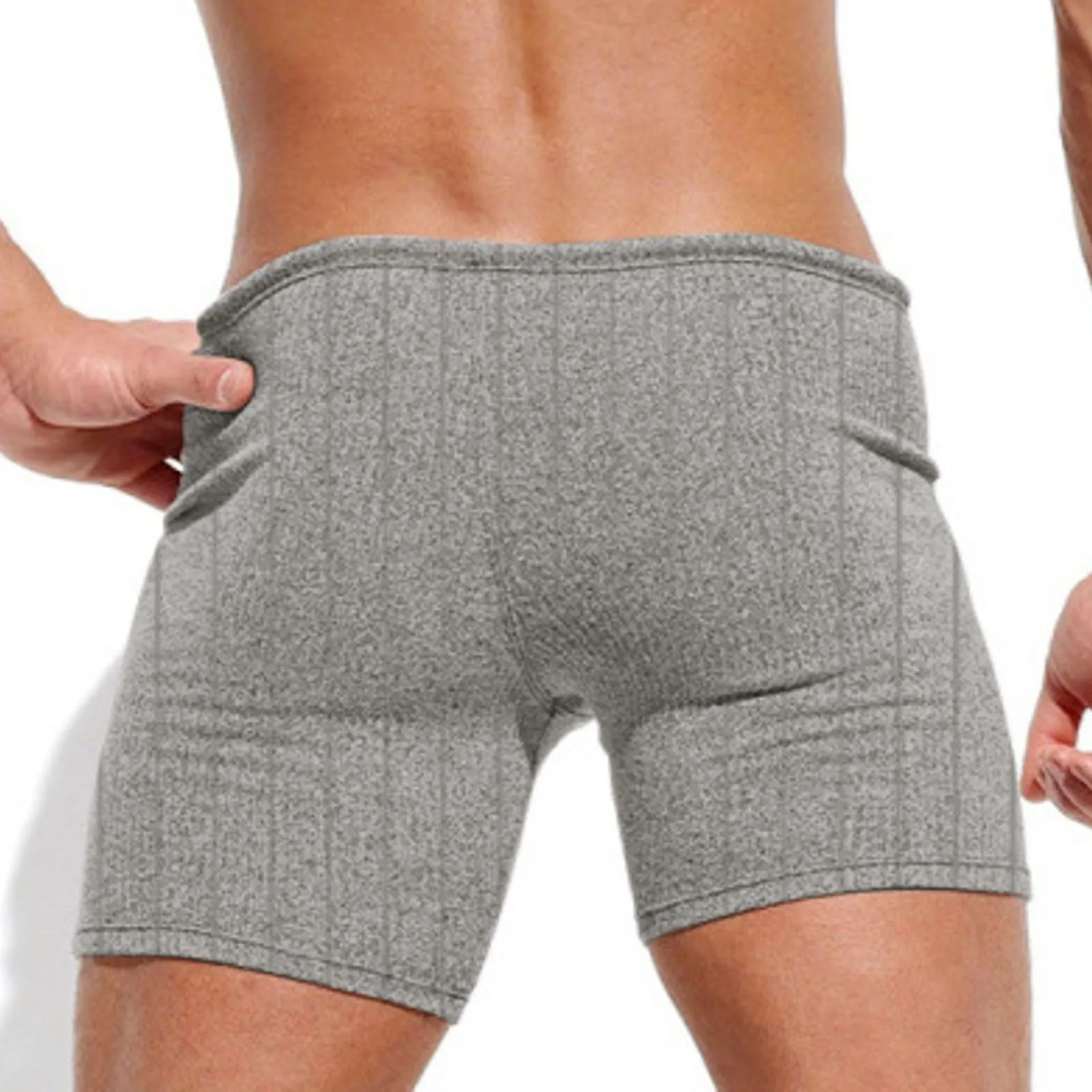 Shorts skinny sexy com listras para homens com fios masculinos