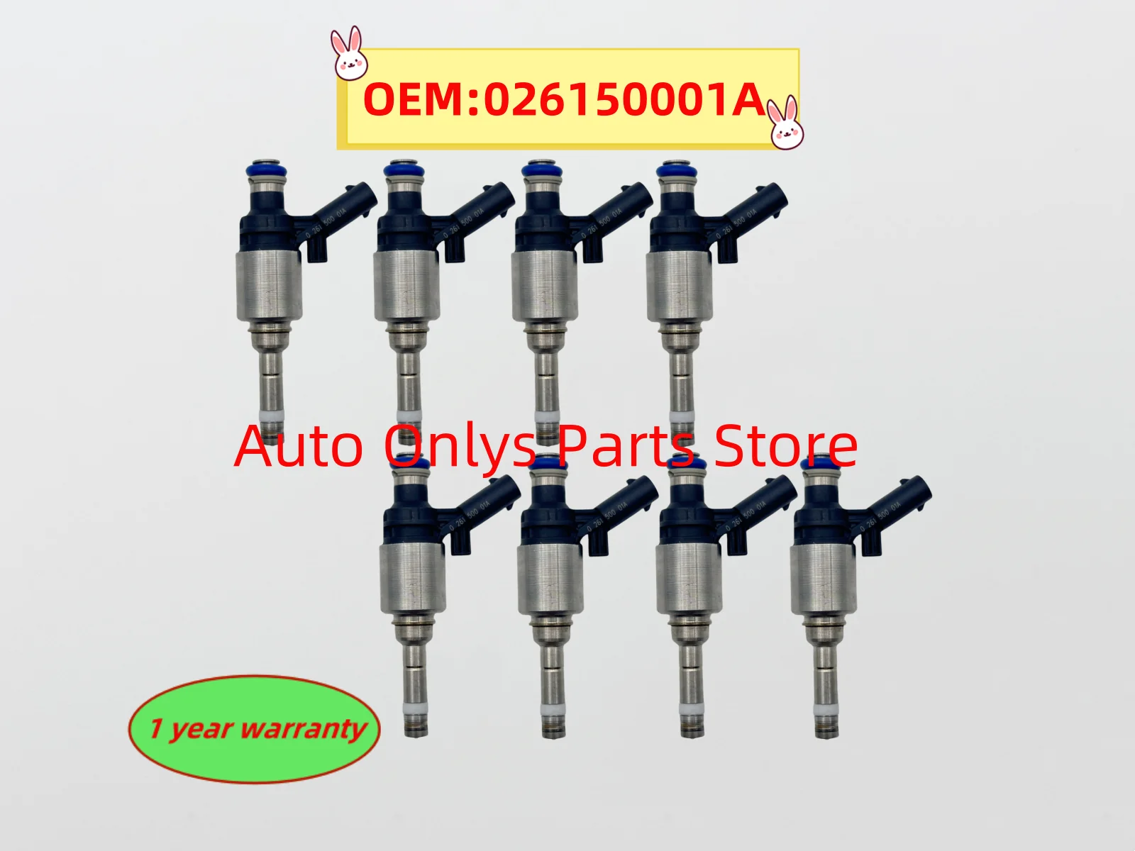 8pcs High quality 026150001A Fuel Injection Nozzle Oil injection tested For - Audi A3 A4 A5 A6 Skoda Seat Volkswagen 2.0