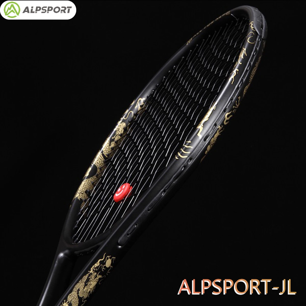 ALPSPORT Pro Tennisracket T800 - 18K koolstofvezel met tas, lichtgewicht racket voor training heren en dames (geïmporteerd ontwerp)