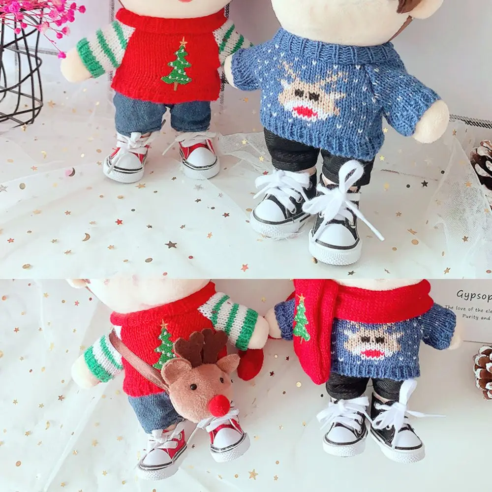 Handmade Kids Gifts Clothes Accessories DIY Makeup Party Doll Wear Doll Clothing Mini Sweater