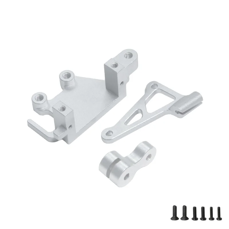 DELAM-Caliper Servos montaje Servo soporte LOS261013 para LOSI 1/4 PROMOTO-MX motocicleta LOS06000 LOS06002 plata fácil de usar
