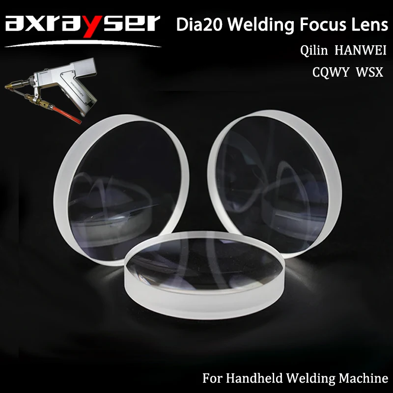 Foco de Soldagem a Laser e Lente de Colimação Lentes de Soldador Manual para Fibra Peças de Corte 1064nm Dia Cqwy Wsx Dia 20×3.5 Dia 20×5