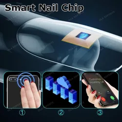 N3 Smart Nail Chip For Women Manicure NFC Sensing Virtual Call Health Monitor GPS Tracker Emergency SOS Android/iOS Chip 2024