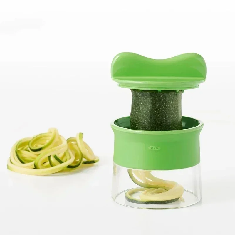 Handheld Spiralizer Vegetable Fruit Slicer Adjustable Spiral Grater Cutter Salad Tools Rotary Grater Kitchen Accessories