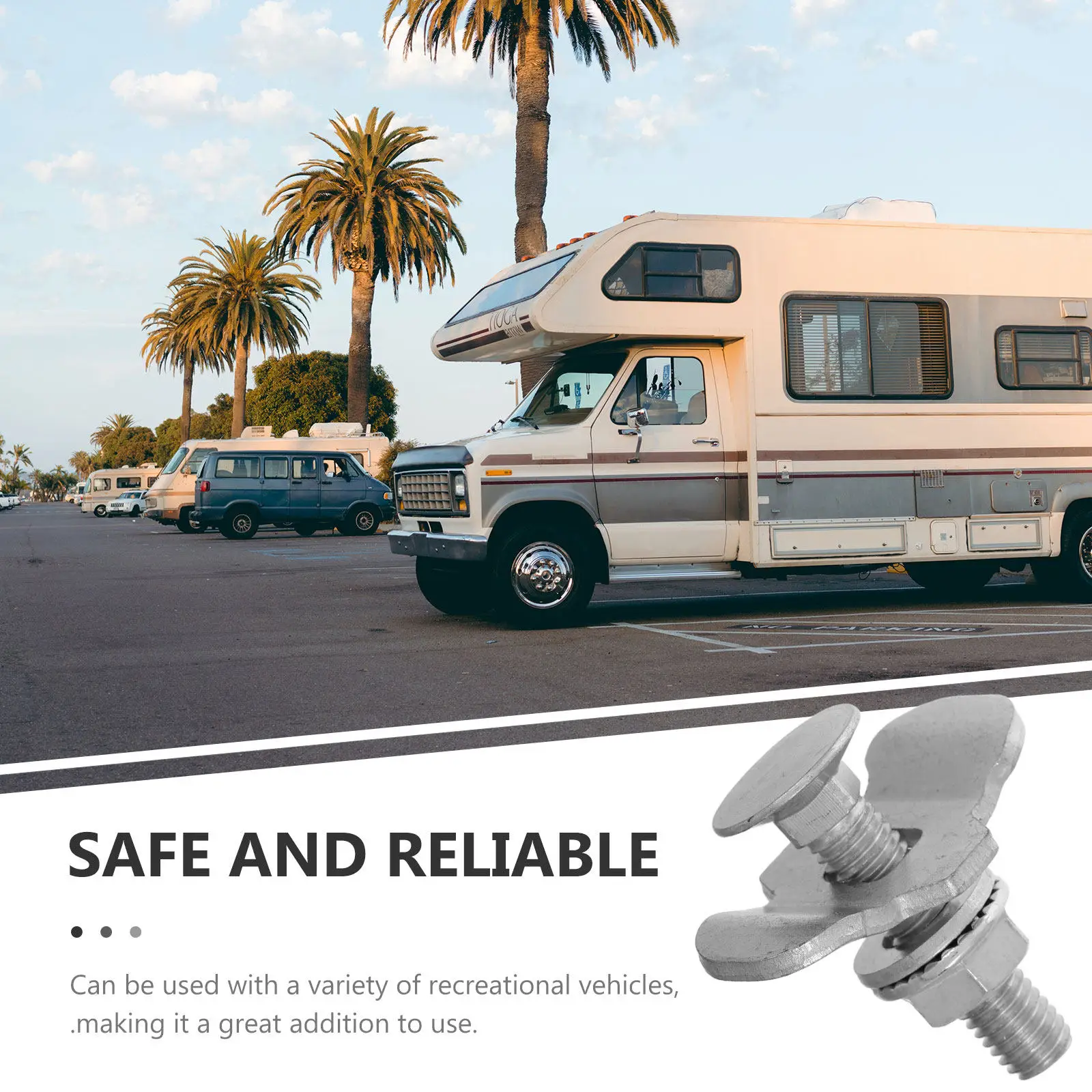 Pernos de Fijación M8 para Autocaravanas, Modificaciones de Furgonetas, Accesorios Robustos para Rieles, Experiencia de Usuario Mejorada, Diseño Elegante