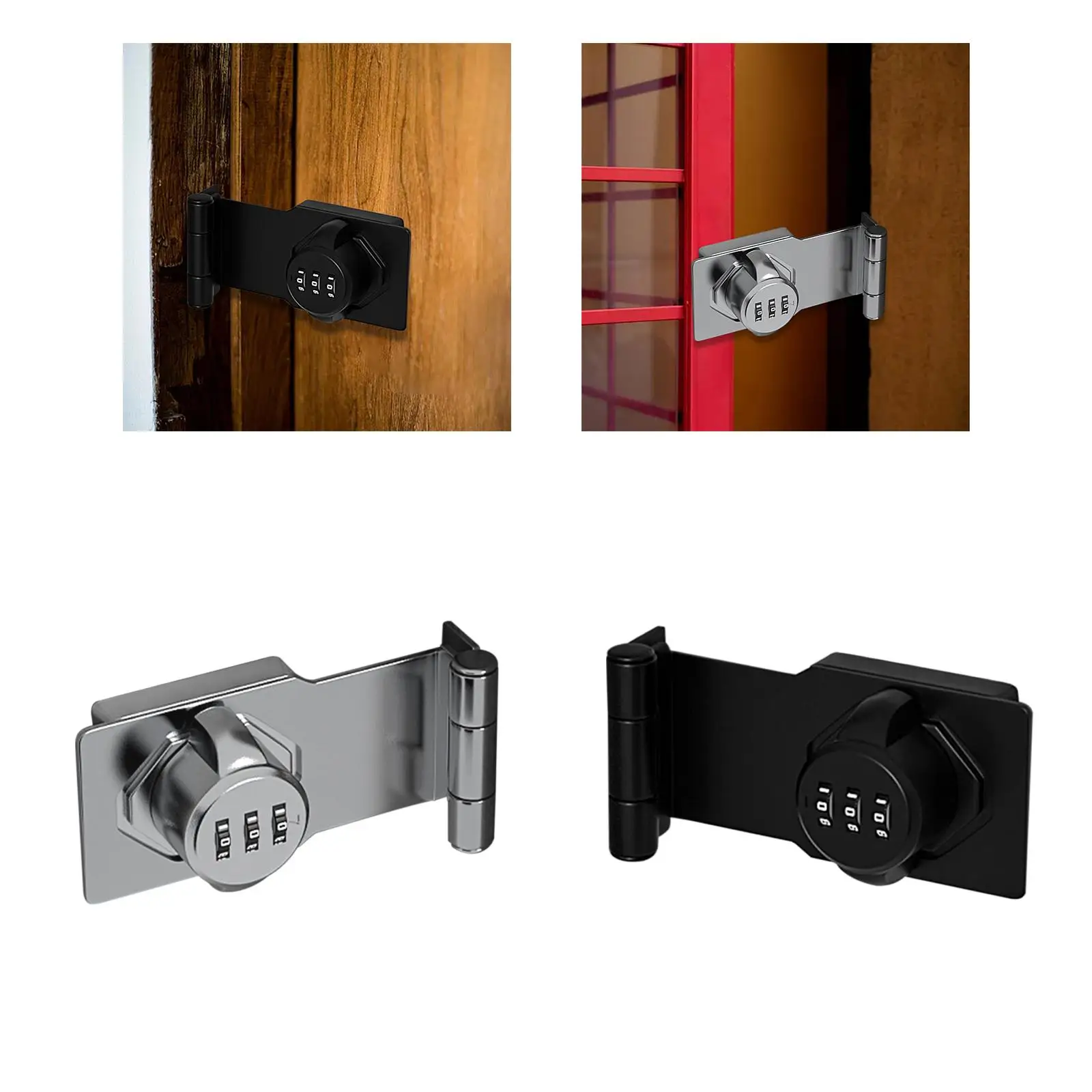 3 Digit Combination Cabinet Lock Password Lock for Drawer Restaurant