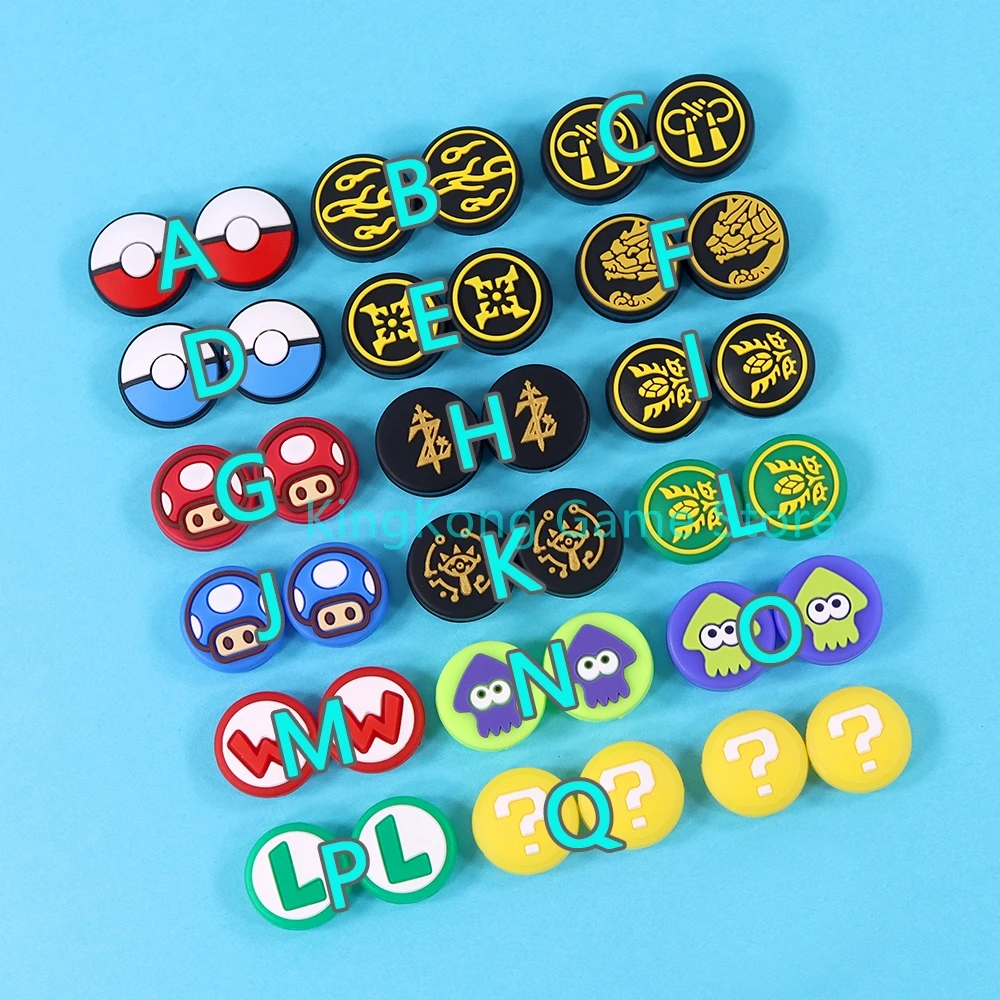20PCS Silicone Joystick Cap Cover For NS Switch Analog Thumb Stick Grips Protection Caps For Nintend Switch Joy Con Accessories
