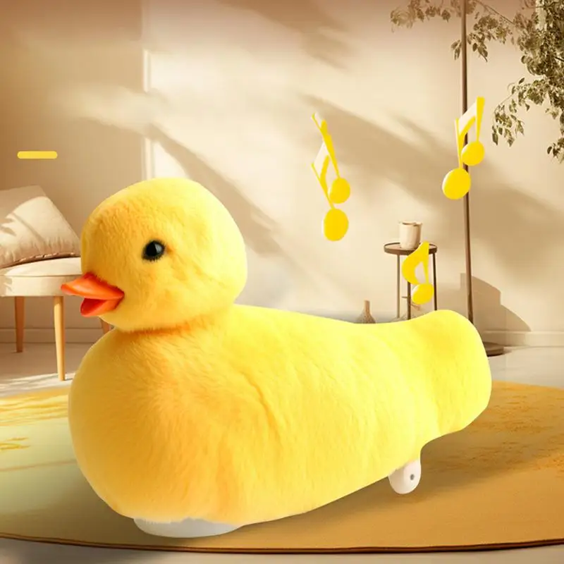 Canard en peluche électrique pour tout-petits de plus de 14 ans, jouet animal de dessin animé coule qui se balance et se balance