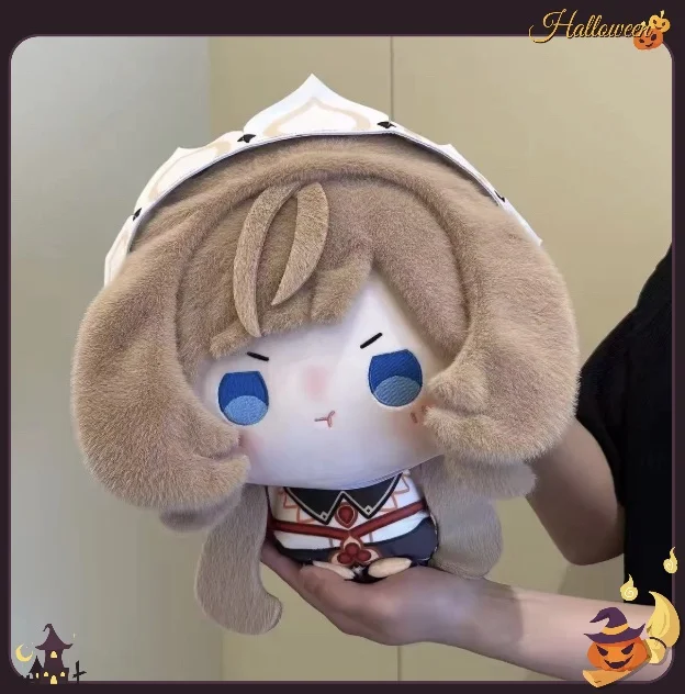 Genshin Impact Sandrone Big Head Cotton Doll About 35cm Cute Plush Toy Pillow Birthday Gift Home Decor Collectible Ornament