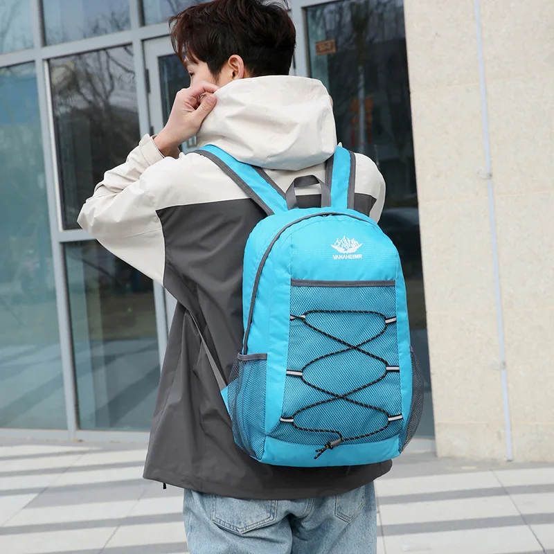 Male Backpack Women Foldable Bolsas Small Outdoor Shoulder Bag For Trekking Climbing Men\'s Mountaineering Travel Rucksack Female