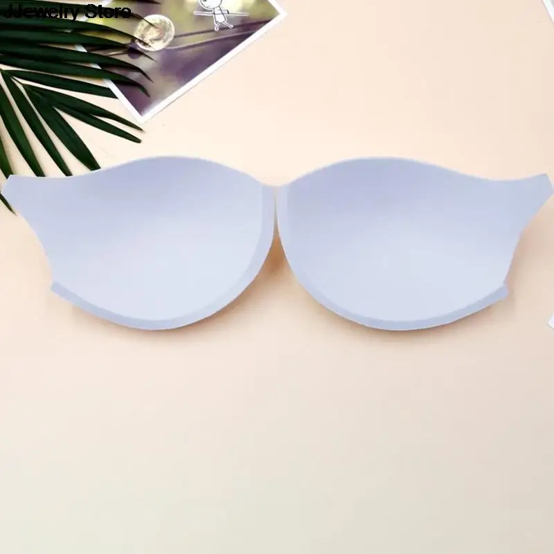 1Pair Black White Sew In Bra Cups Pads Push Up Swimwear Dress Corset Soft Foam Insert Chest Cup Women Intimates Accessories