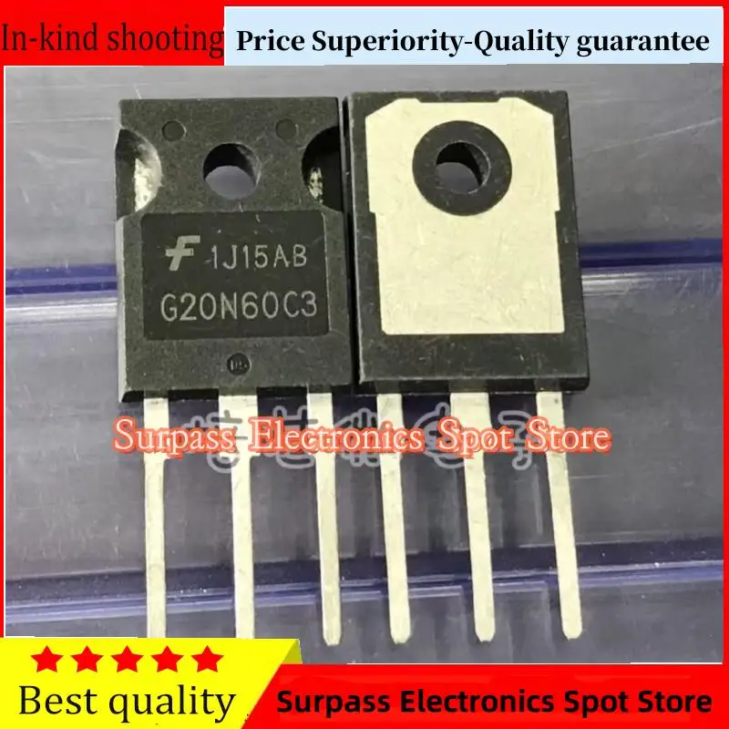 10PCS-100PCS  G20N60C3 HGTG20N60C3  IGBT TO-247 600V45A  Price Superiority-Quality guarantee