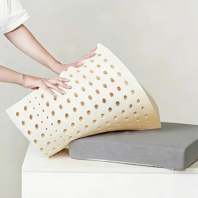 Natural Latex  Cushion Breathable Office Chair Pad Soft Bottom for Long Time Sitting in Office And Classroom Square Shape