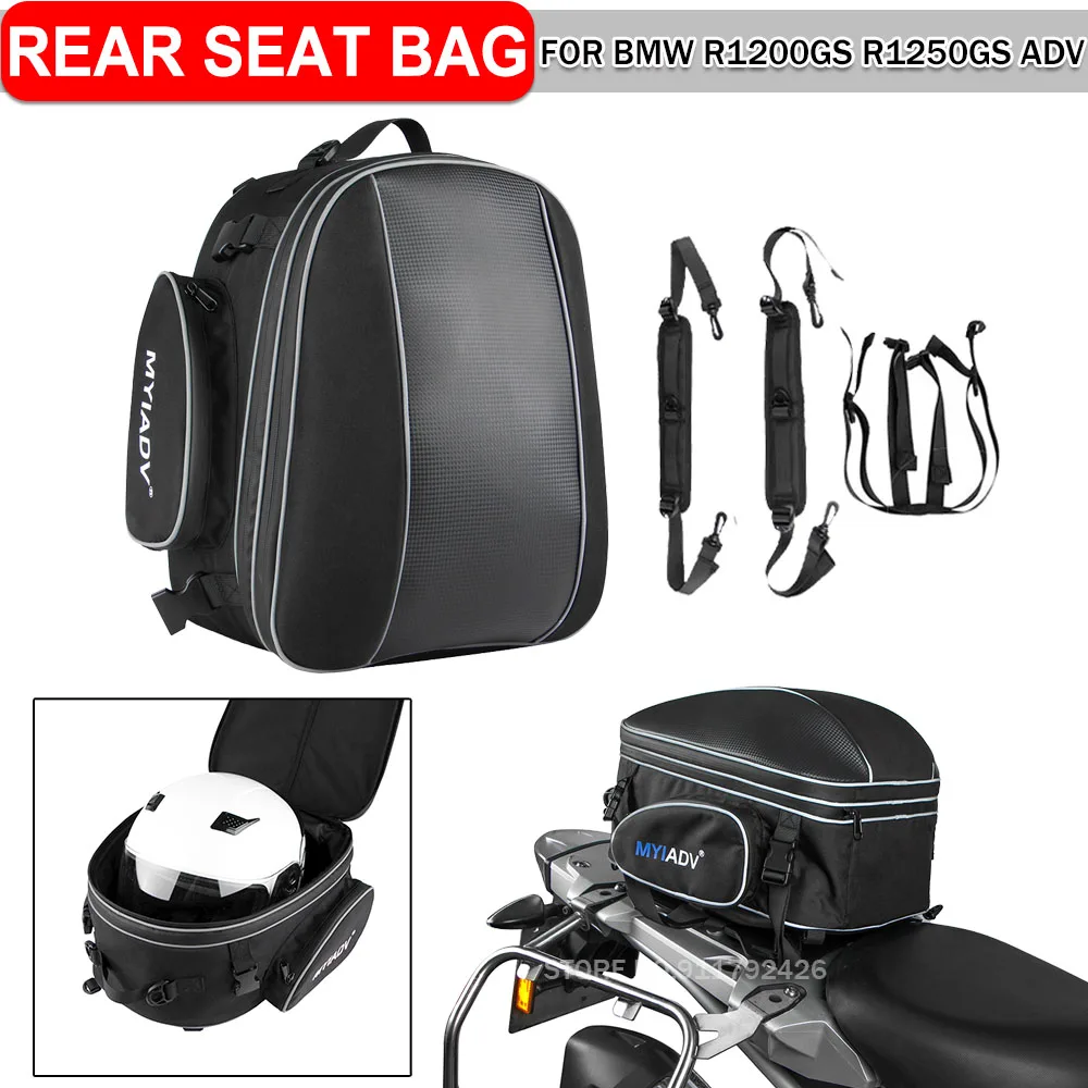 For Benelli TRK502 TRK702 X Rear Seat Luggage Rack Tail Bag Helmet Backpack For BMW G310GS F800GS R1200GS ADV R1250 GSA F700GS