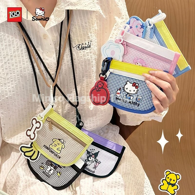NewSanrio Cartoon HelloKitty Cinnamoroll Kuromi My Melody Gift for Kids Trend Coin Purse Mini Headphone Bag Sense of Luxury Cute - view 6