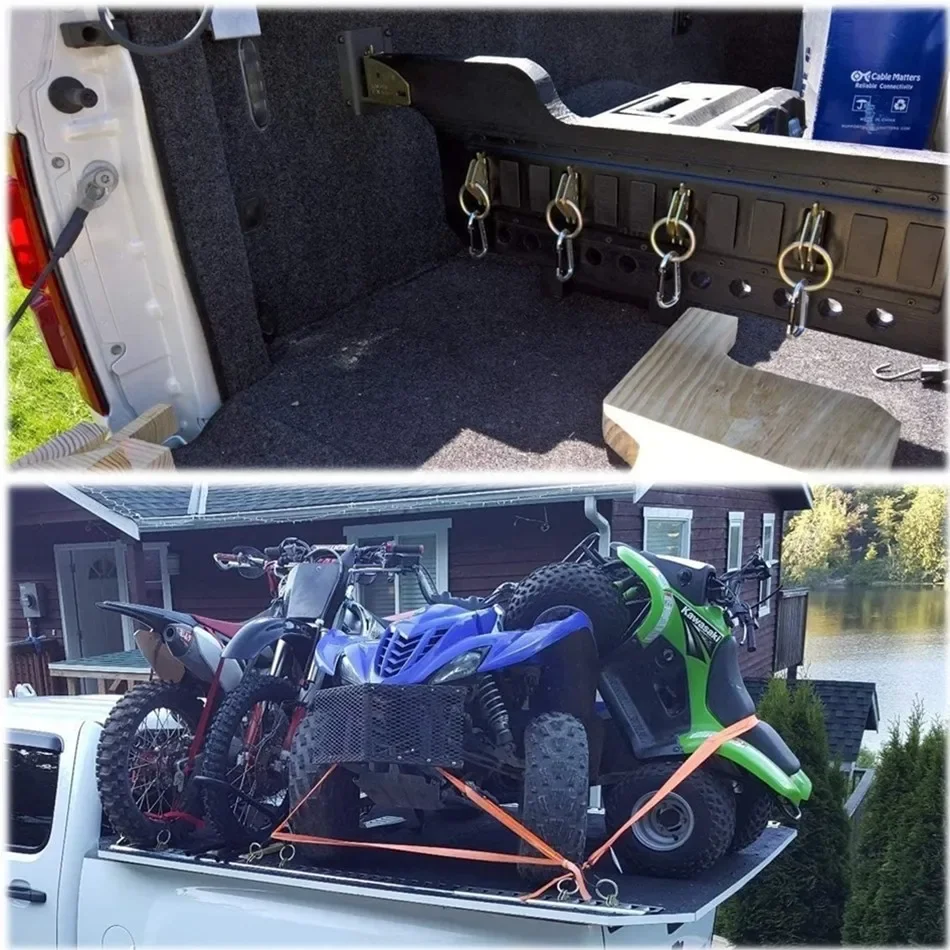 2/4/8 Packs Steel E-Track O-Ring Tie-Down Anchors for E-Track Tie-Down System Secure Cargo in Enclosed Flatbed Trailers