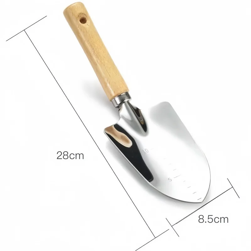 Stainless Steel Scale Shovel, Soil Digging and Seedling Picking Shovel, Garden Tool
