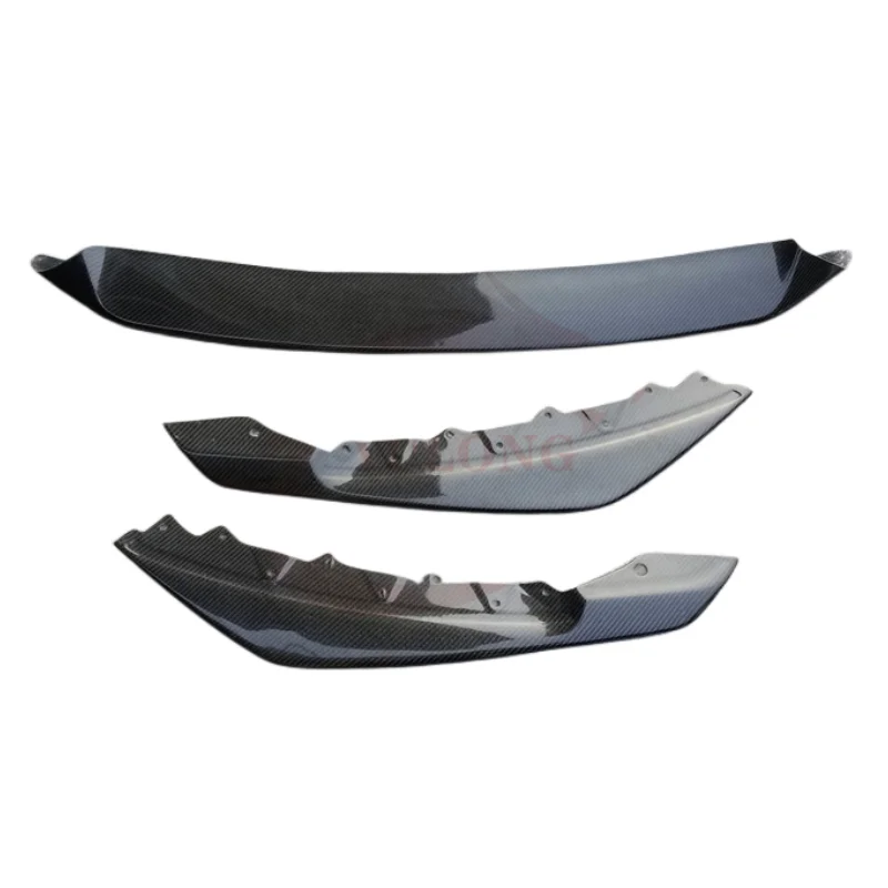 SVR Style Carbon Fiber front Bumper Lip Three pieces for Jaguar F-type SVR Front Bumper 2013-2019 body Kit