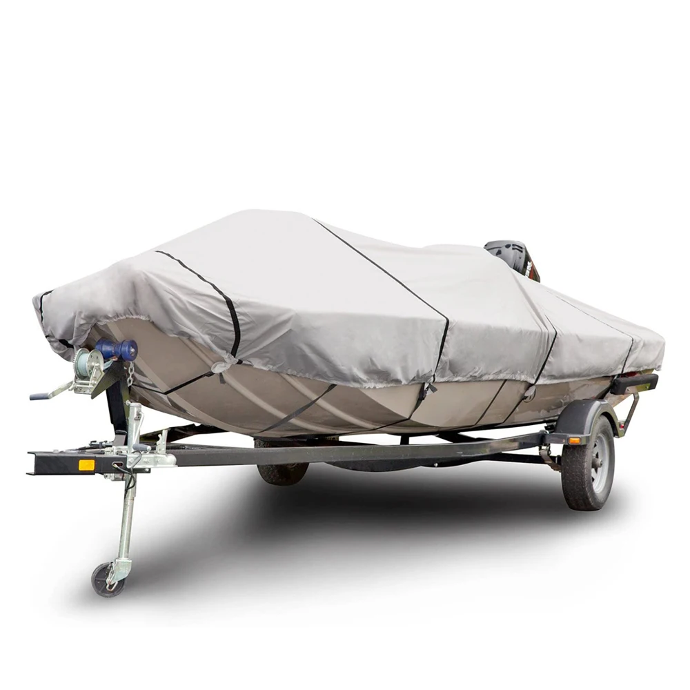 Best Price Outdoor Waterproof Boat Cover in Black, Silver, Blue, Red and Customized, 210d, 300d, 420d, 600d Oxford Fabrics Made