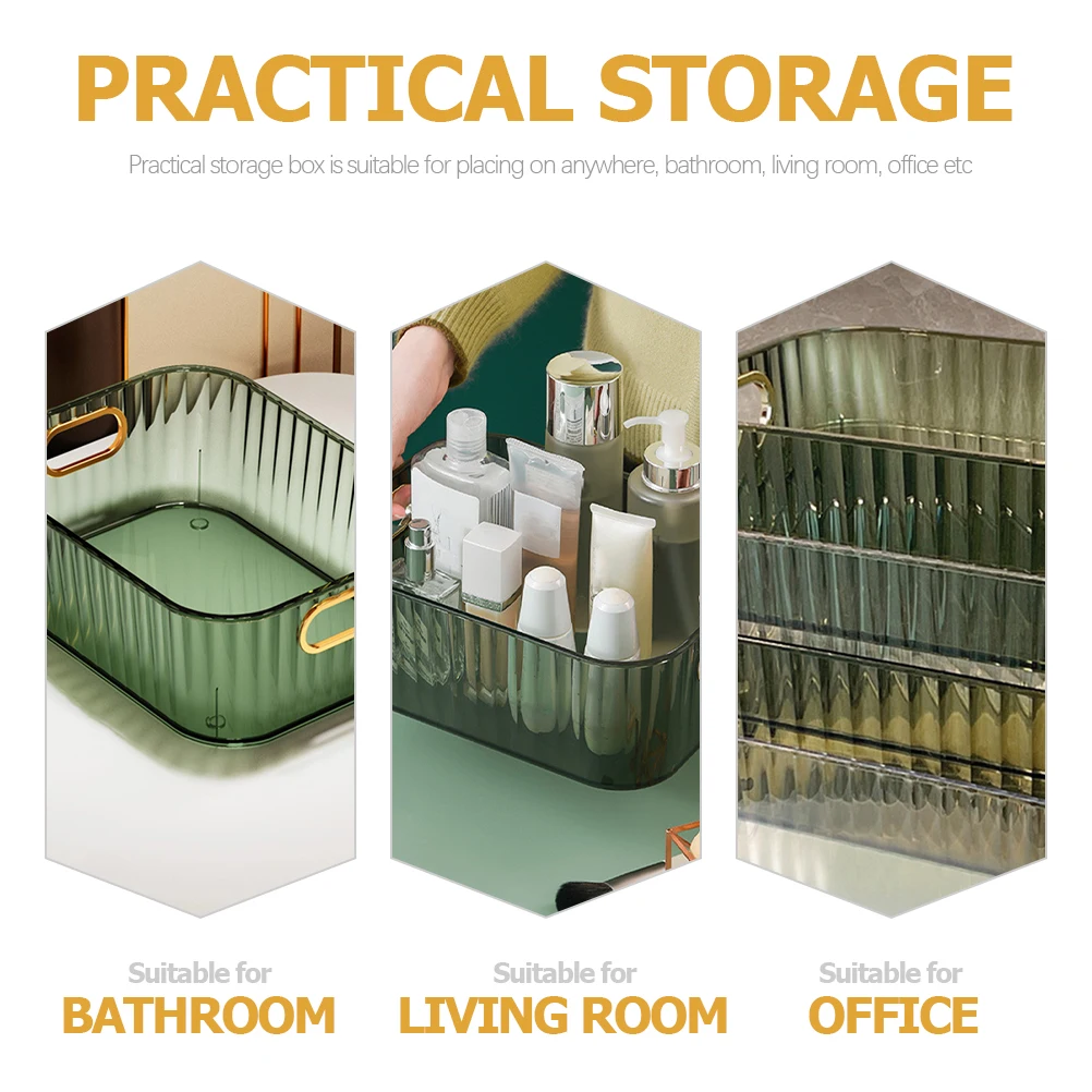 

Makeup Storage Box Skin Care Organizer Desktop Storage Box Durable Organizer for Makeup Tools Cosmetics Small Sundries