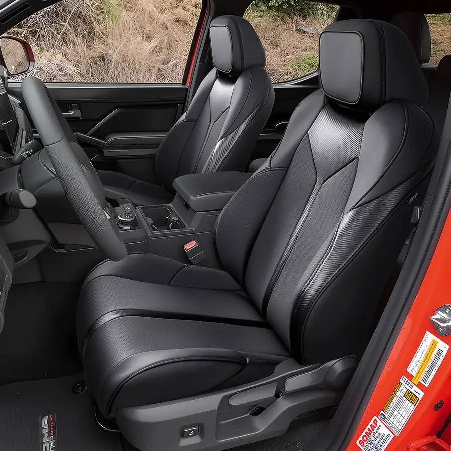 

Set car seat Covers for Toyota Tacoma 20242026,Not Fit Hybrid amp Electric amp TRD Pro SeatLeather Waterproof Full Coverage Truc