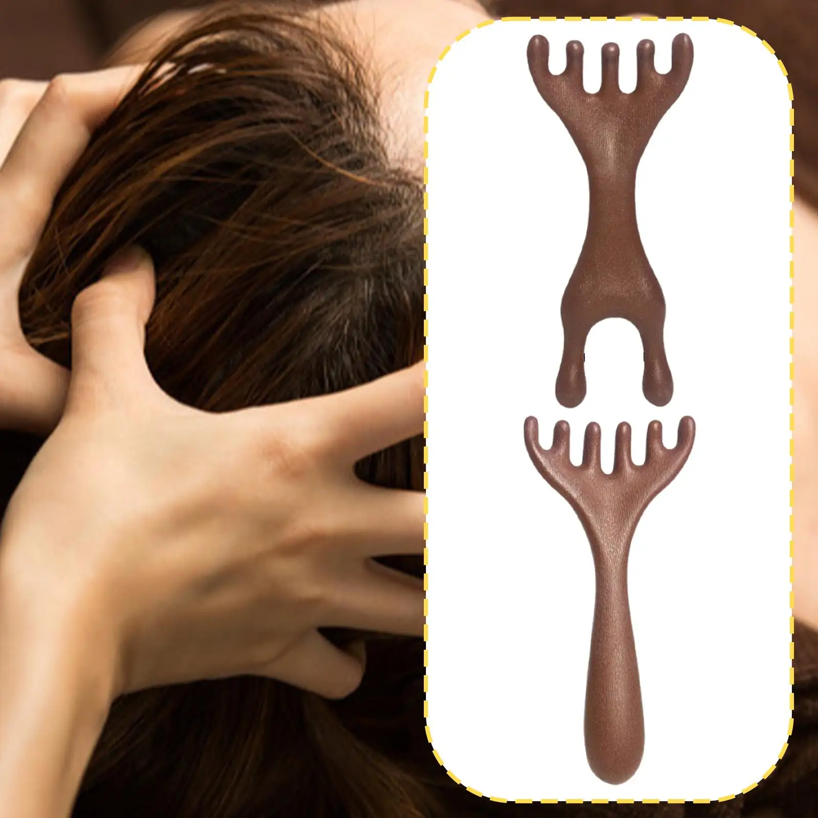 Kopfhaut-Massagegerät, Kamm, leichtes Hand-Kopfmassagegerät für die Kopfhaut im Rückenarm