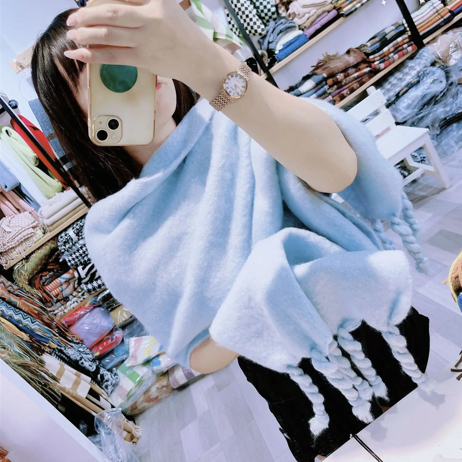 

2022 New Fashion Women Cashmere Plaid Scarf Winter Warm Shawl and Wrap Bandana Pashmina Female Foulard Hijab Long Thick Blanket